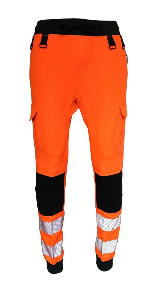 Slim Fit Stretch Hi-Vis Jogger With Knee Pad Pockets - Hi-Vis Trousers