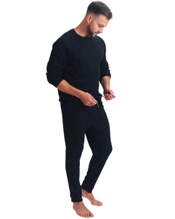 Ted BakerTracksuitWaffle Long - Sleeve Top & Joggers Lounge Set, BlackBoxers & Briefs