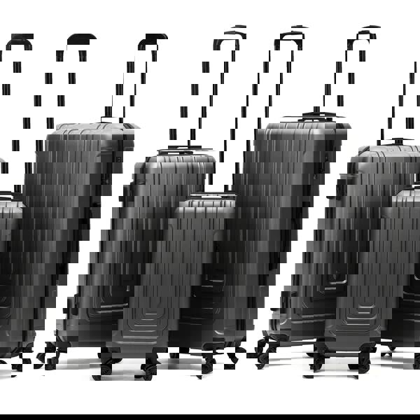 Flight Knight Set of 3 Hard Shell Suitcases Carry On Cabin & Check in Hold Luggage