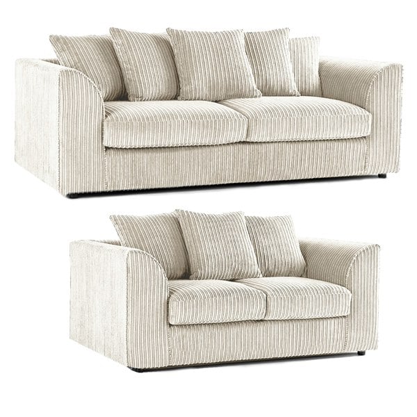 Furnishings For Less Luxor Full Jumbo 3 + 2 Seater Sofa Set - Scatter Back
