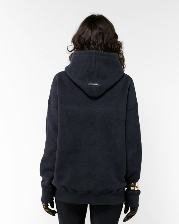 Frolickers Reversible Hoodie - Black / Moleskin