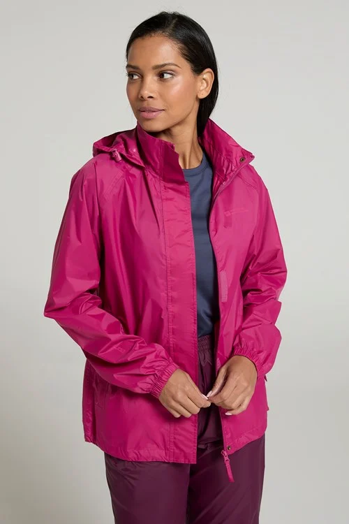 Mountain Warehouse Womens/Ladies Pakka II Waterproof Jacket - Berry