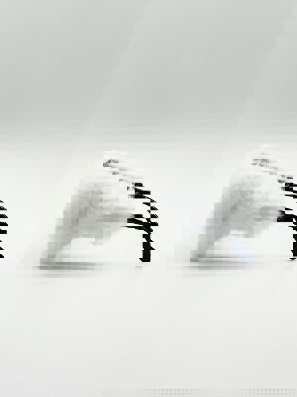 SVNX Faux Fur Cateye Sunglasses with Multicoloured Gems