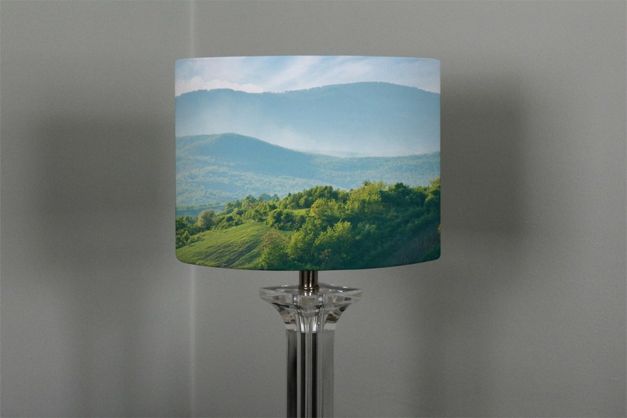 Benjamin Tate Design panorama of beautiful countryside of romania (Ceiling & Lamp Shade)