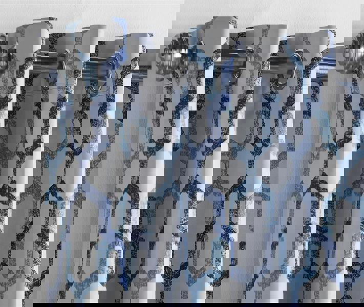 Luxury Living Geo Blackout Ring Top Curtains