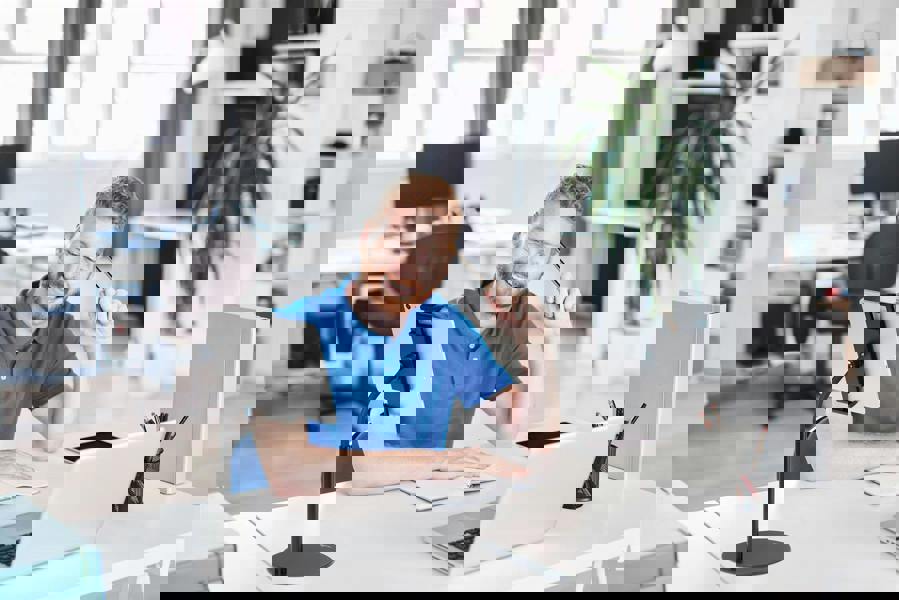 Durable TWIST 360 Gooseneck Tablet and Phone Holder iPad Desk Stand | Black