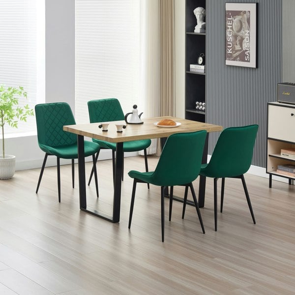 Indoor Living Colorado Dining Table with 4 Amelia Chairs