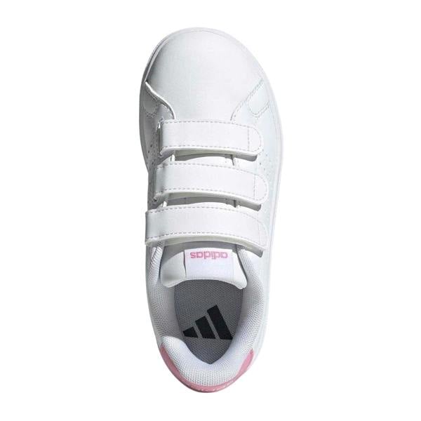 Adidas Childrens/Kids Advantage Trainers - White/Pink - 
