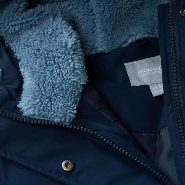 Regatta Childrens/Kids Vallina Insulated Waterproof Jacket - Navy/Dusky Blue - 