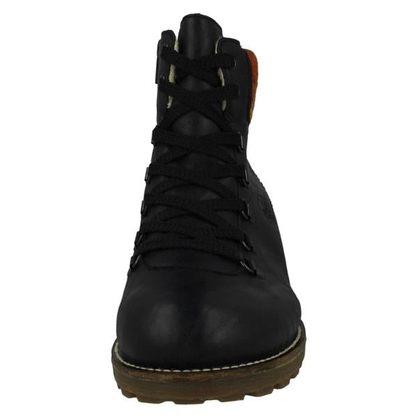 Rieker Ladies Rieker Knitted Cuff Rieker-Tex Warmlined Ankle Boots Z0445