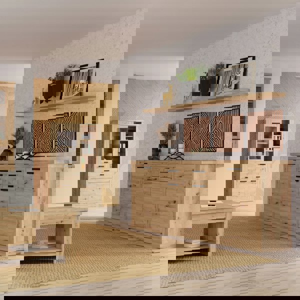 Furniture To Go Corona 4 Door 2 Drawer Sideboard in Artisan Oak