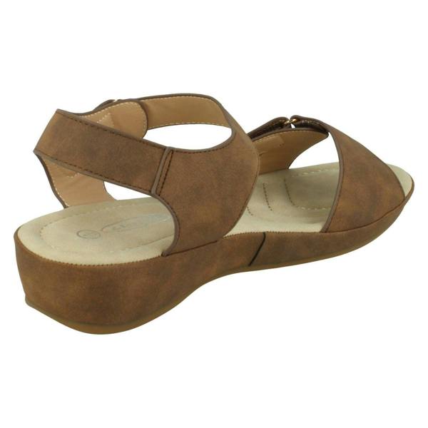 Spot On Ladies Spot On Low Wedge Sandals F00288