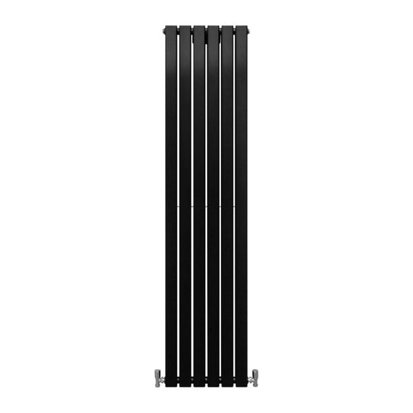 Designer Flat Panel Radiator - Matt Black (1800mm x 420mm)