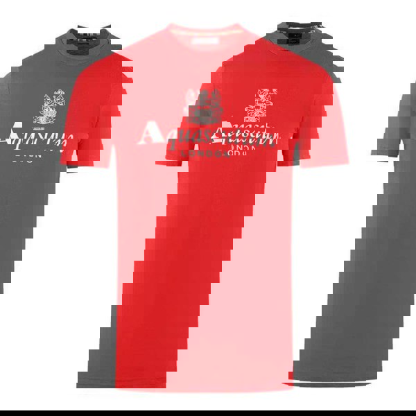 Aquascutum Mens London Aldis Logo T-Shirt - Red