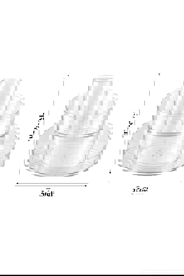 Living and Home Rotating Round Multifunctional Storage Skincare Shelf Desktop Organizer