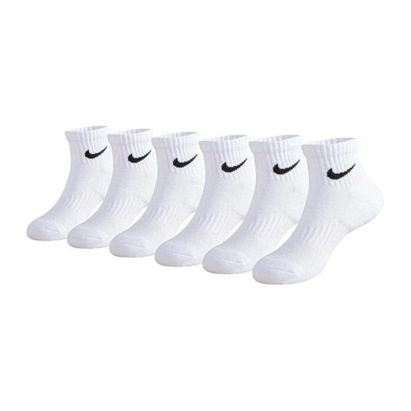 Nike Childrens/Kids Quarter Socks (Pack of 6) - White - 