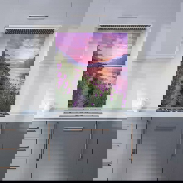 Warren Reed - Designer Twilight Path by the Lake Kitchen Splashback