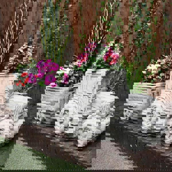 Large Tractor and Trailer Garden Planter Set