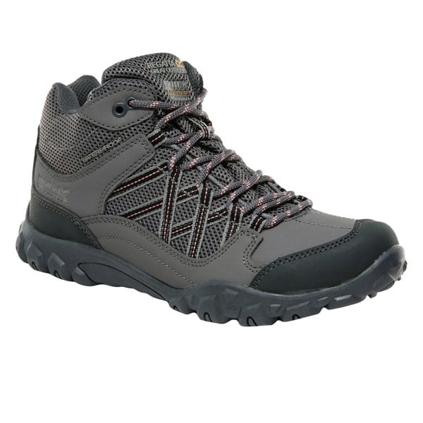 Regatta Boys Edgepoint Boots - Granite/Apricot