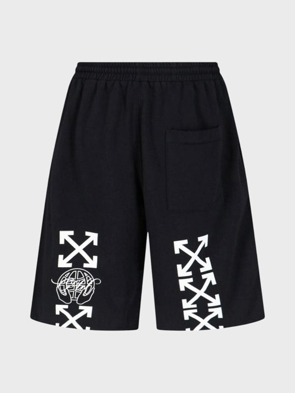 Off-White Exactly The Opposite Arrow Skate Sweatshorts Black