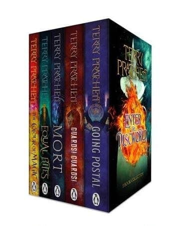 Corgi Terry Pratchett Discworld Novels Series 5 Books Collection Box Set