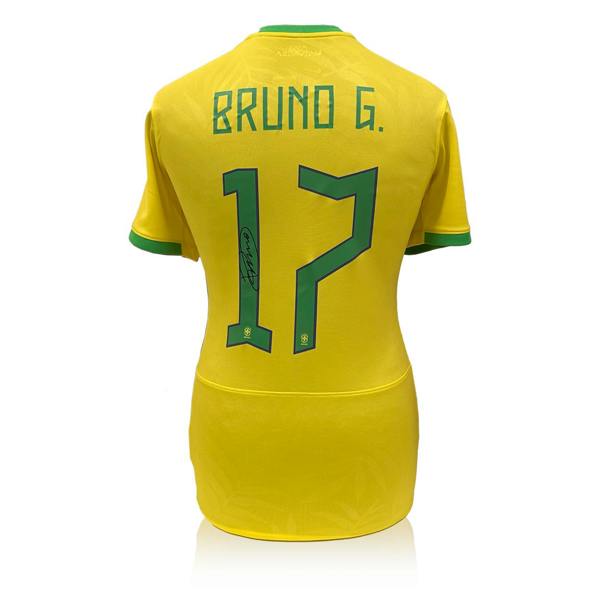 Bruno Guimarães Signed Brazil Shirt