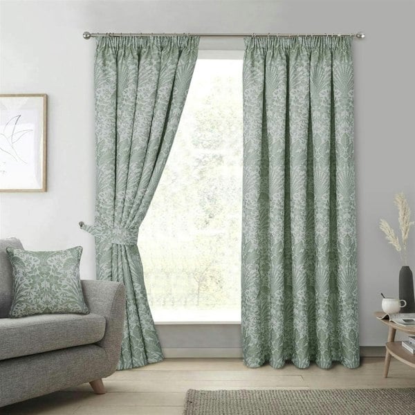 Sundour Keswick Floral Fully Lined Pencil Pleat Curtains