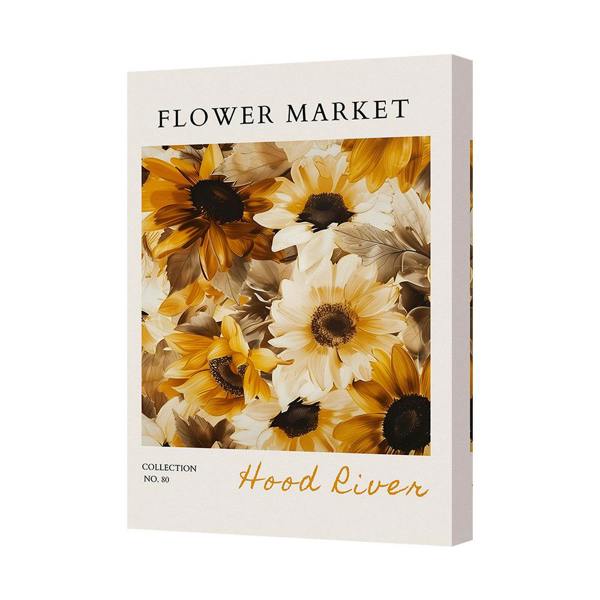 Benjamin Tate Design Sunflower Canvas Art Print Flower Market Hood River Gallery Wrapped