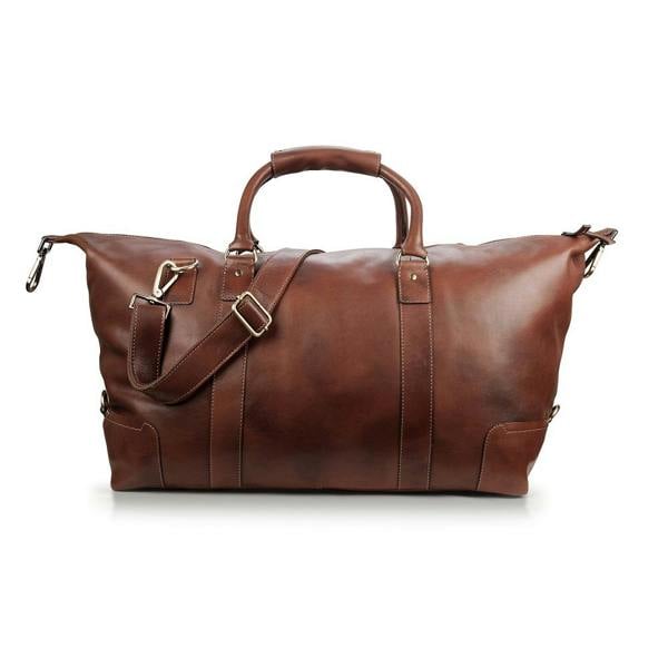 PRIMEHIDE Leather Holdall Vintage Style Duffle Bag Ridgeback - Leather - Brown
