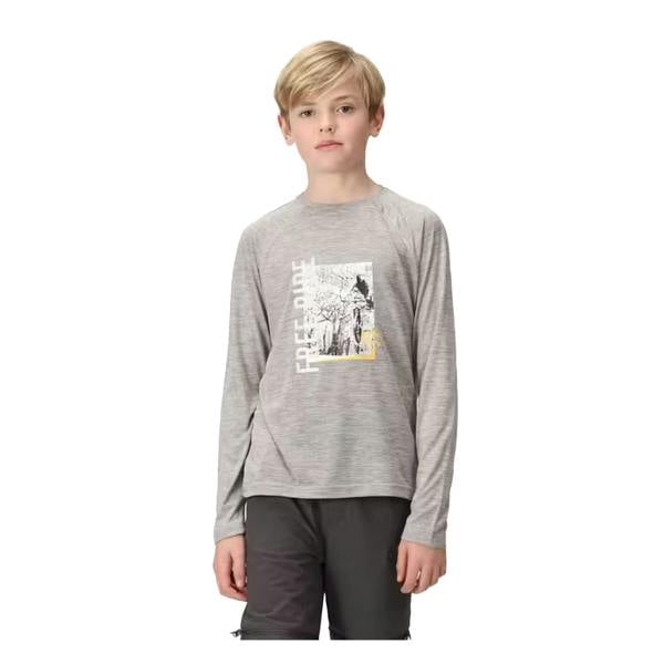 Regatta Childrens/Kids Burnlee T-Shirt - Silver Grey Marl - 