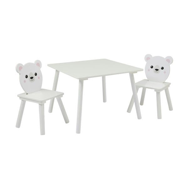 Liberty House Toys Kids Bear Table and Two Chairs Set