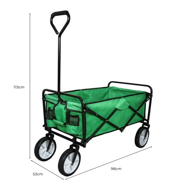 Monstershop Foldable Garden Cart Green