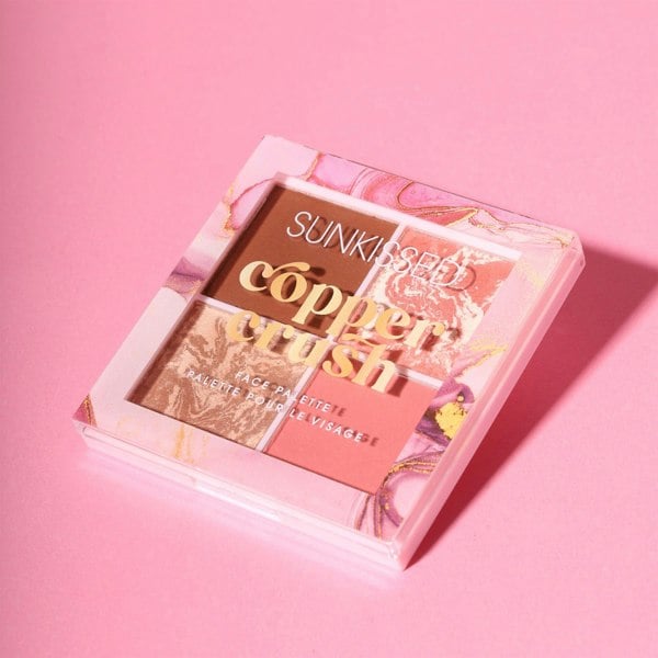 Sunkissed Copper Crush Face Palette - Bronzer, Blusher, Baked Powder