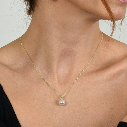 Cachet London Gina Gold Pearl Pendant