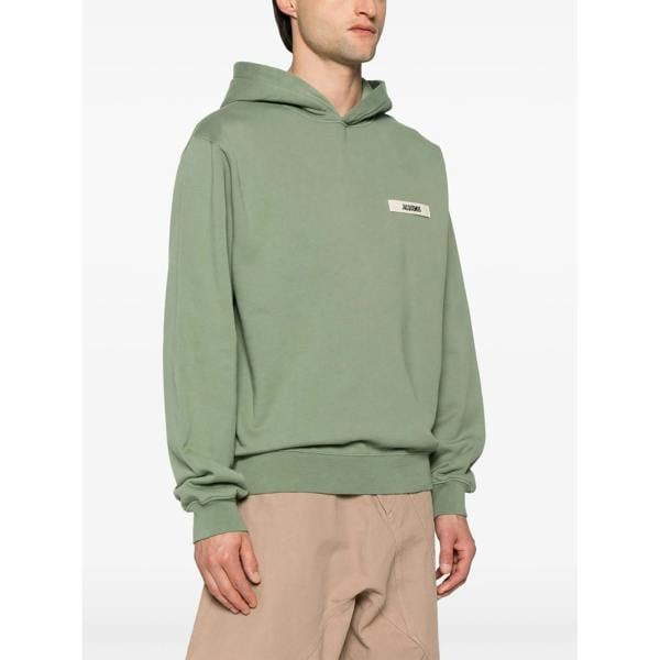 Jacquemus The Gros Grain Hoodie   in  Green