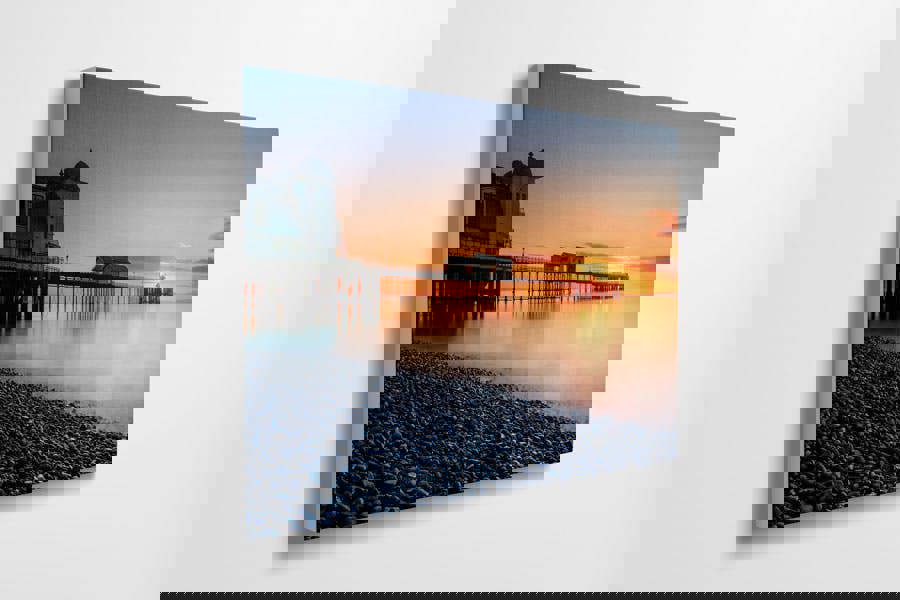 Welsh seascape print on canvas