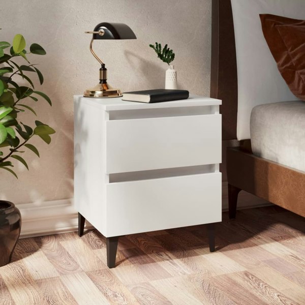 Berkfield Bed Cabinet White 40x35x50 cm Engineered Wood