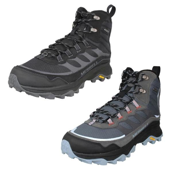 Merrell Mens Merrell Grip Vibram Sole Waterproof Ankle Boots Moab Speed Thermo Mid Wp