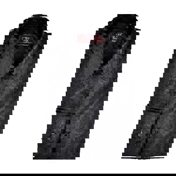 Kensington Paisley Jacquard Shirt - Black