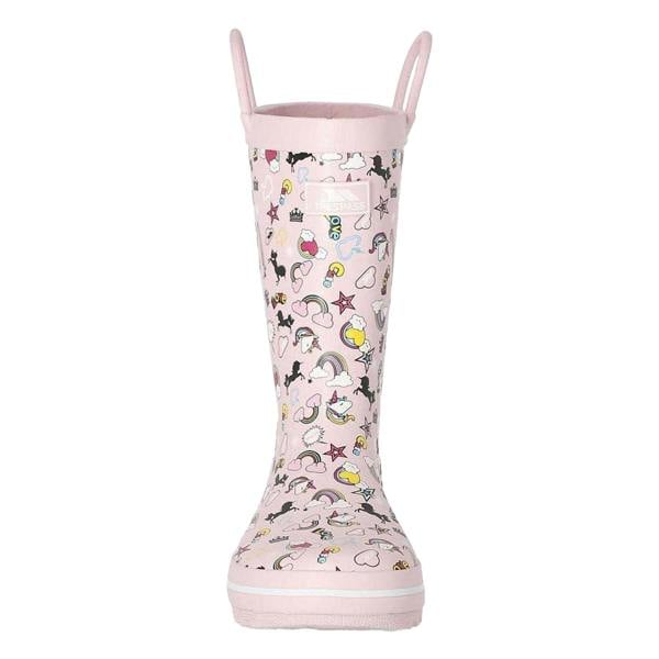 Trespass Girls Unicorn And Rainbow Wellington Boots - Pink - 