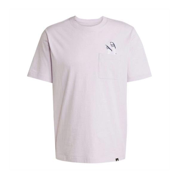 Adidas Mens Pocket Slide Cotton T-Shirt - Lavender - 