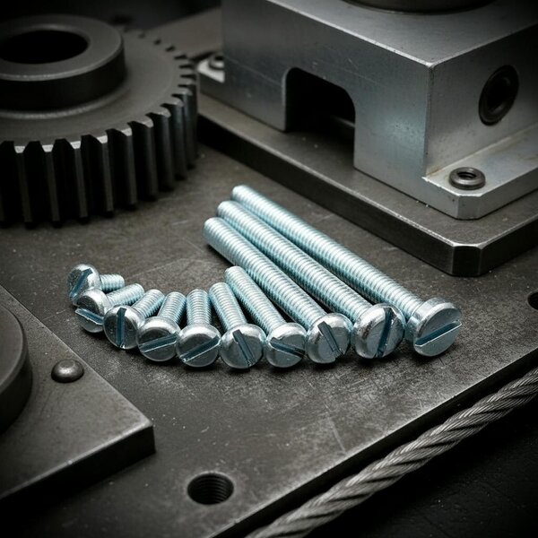 Fixaball M3 Machine Screws Slot Pan BZP Zinc DIN85