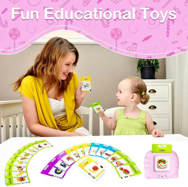 Dyzi Talking Flash Cards Early Learning Toy for Toddlers with 224 Cards