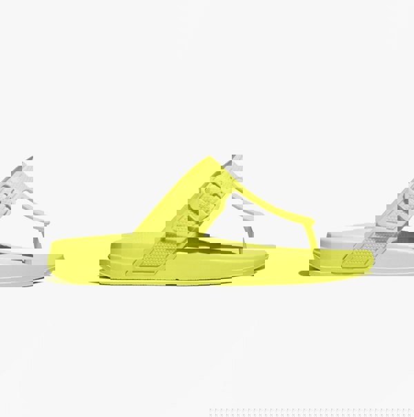 FitFlop iQUSHION ADJUSTABLE Womens Buckle Flip-Flops Electric Yellow