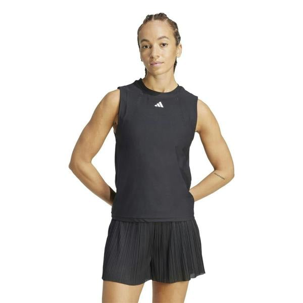 Adidas Womens/Ladies Regular Tennis Vest Top - Black - 