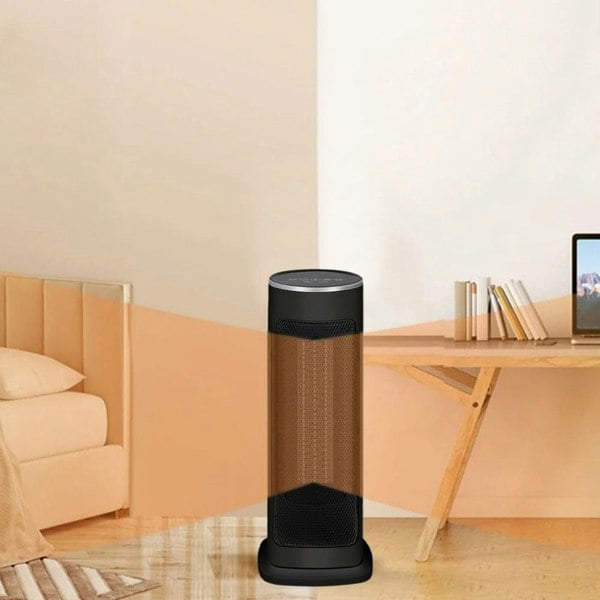 Intellectual Black Electric PTC Ceramic Heater with Remote Control Freestanding Patio Heaters Living and Home