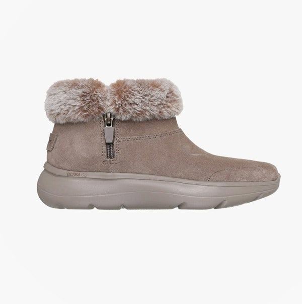 Skechers ON-THE-GO ENCORE - SNOW-CAPPE Womens Boots Dark Taupe