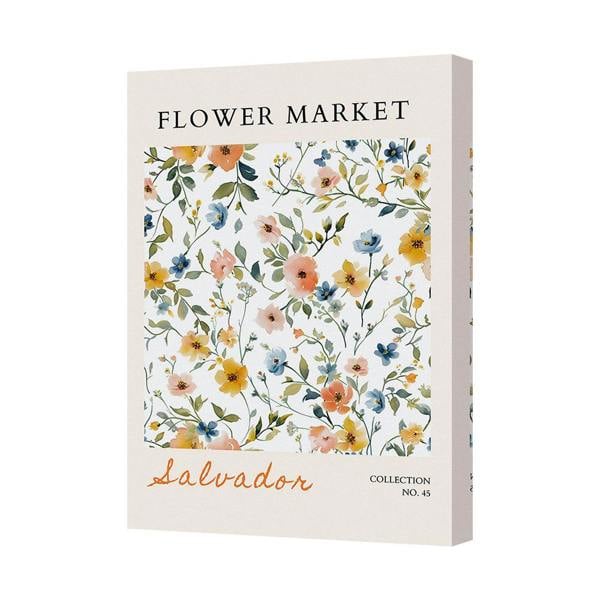 Benjamin Tate Design Flower Market Floral Canvas Art Print Salvador Collection No 45 UK Handmade