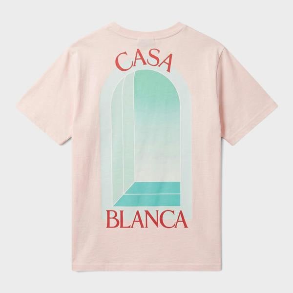 Casablanca L'Arche Short Sleeve T‑Shirt Pale Pink