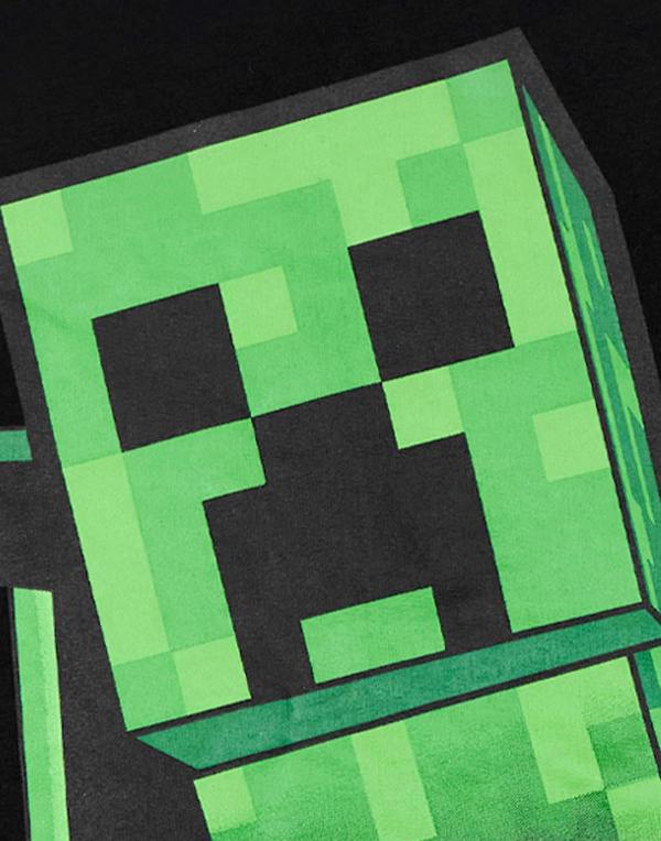 Vanilla Underground Minecraft Unisex Kids Black Creeper Hoodie